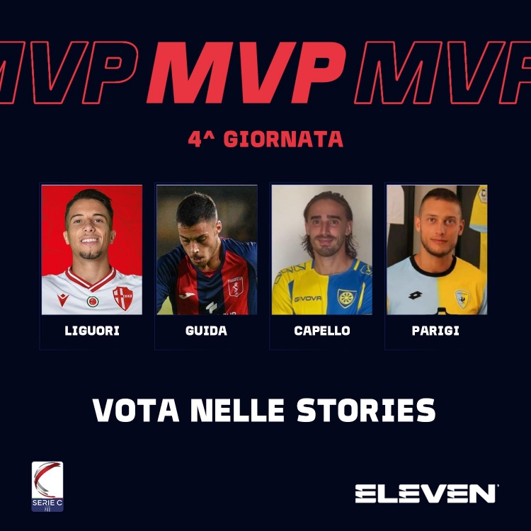 MondoRossoBlù it SERIE C 4a GIORNATA MVP della 4a Giornata tra